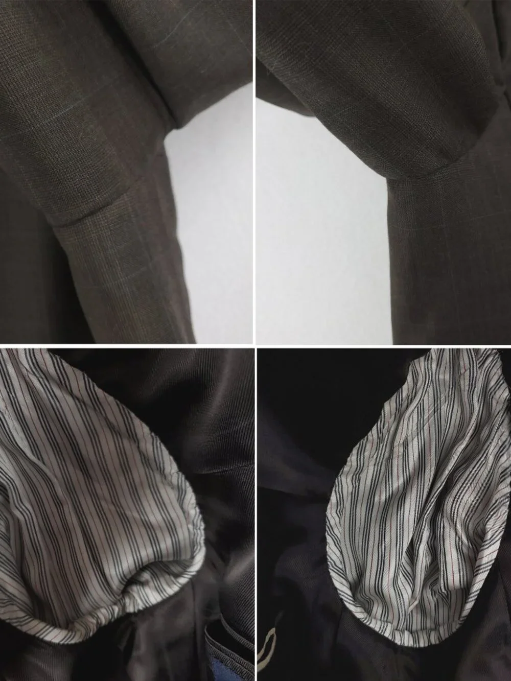 Burberry Vintage Mens Suit Jacket Pants Kensington Windowpane USA Wool 48L 38x32